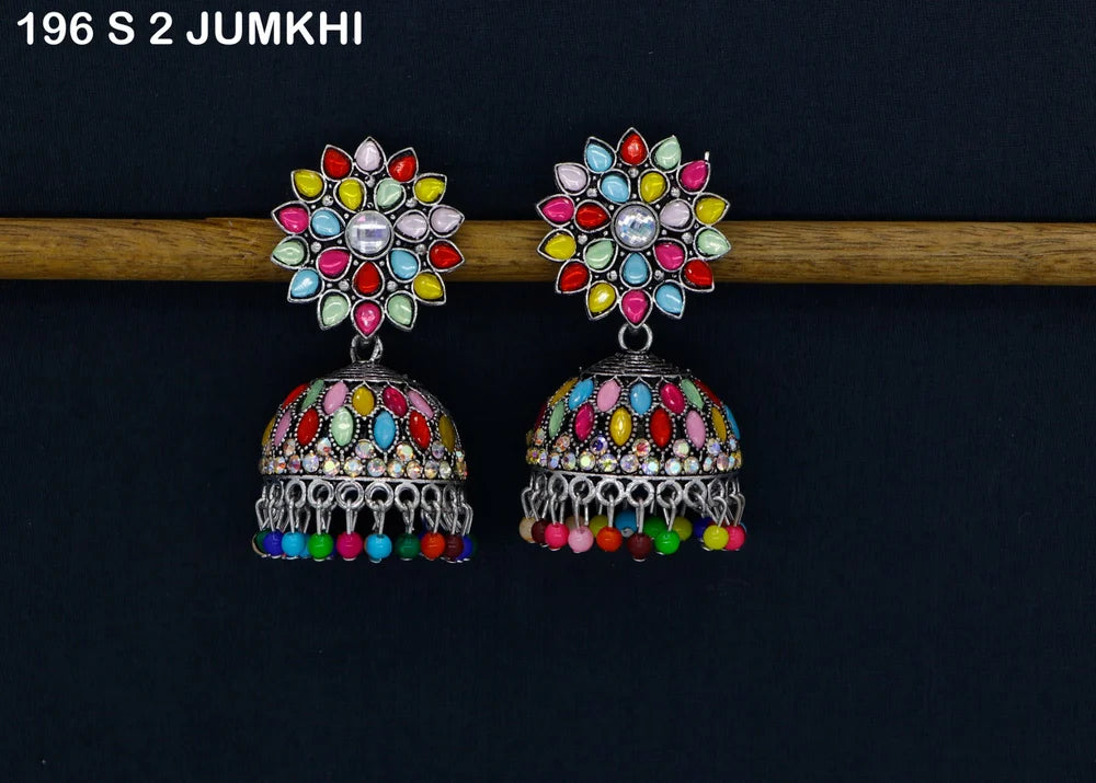 Fancy Colourful Jumkhi Multi Colour Jumkhi For Women And Girls For Party Wear
